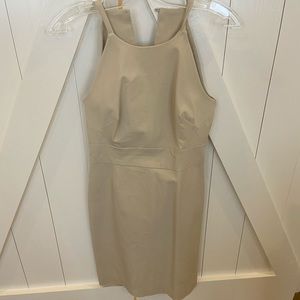 Tan halter dress